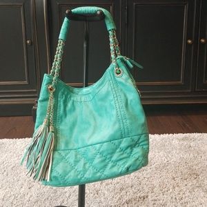 Big Buddha Turquoise /Teal Shoulder Bag